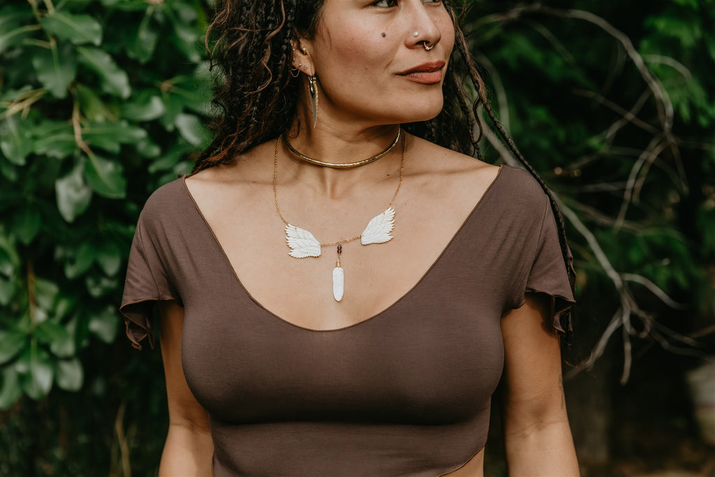 The Winged Heart Necklace