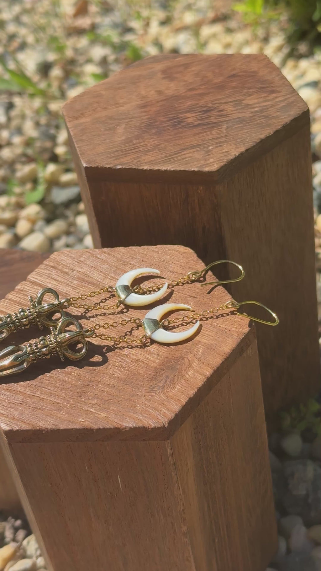 Dorje Crescent Earrings